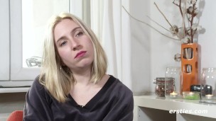 Jane Lotions Her Tasty Pussy then Works Vibrator on her Clit