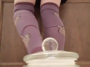 Peeing in a jar 4/16