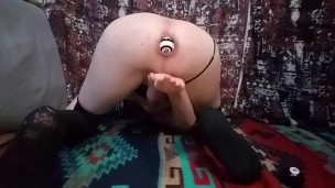 Femboy Stuffing His Ass With Pool Balls and Dildos