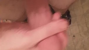 Husband in the bathroom
