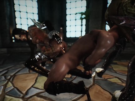 skyrim spider queen and Spriggan girl 3p porn