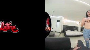 VRLatina.com - Sexy Ass, Cute Faced Babe In VR