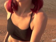 Morning blowjob with cutie teen on the beach. RadkoSports 1/16