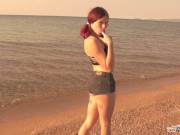 Morning blowjob with cutie teen on the beach. RadkoSports 16/16