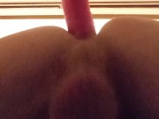 Gets fucked in ass by huge dick