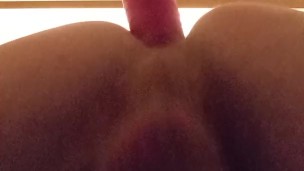 Gets fucked in ass by huge dick