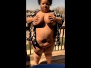 Teasing on the balcony ;) - Screenshot 7 of 16 - Ssbbw