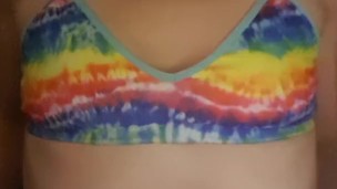 Little Wet Kitty rides her purple g-spot vibe to orgasm!