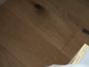 Hot mature masturbating in grey nylon stockings.Wet pussy.Black nail polish