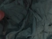 Woman masturbating and squirting. POV. Red nail polish