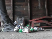 Aluminum Can Crushing In Combat Boots
