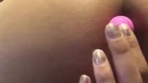 PLUGGING MY ASS AND PUSSY
