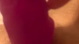 Sticking my vibrator deep inside me