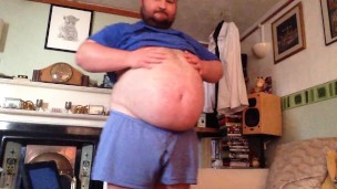 blue shirt belly clip