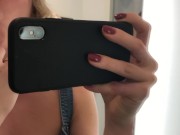 BLONDE TEEN FINGERING IN SHOPING MALL AND BLOWJOB 6/16