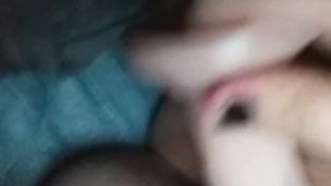 trans boy plays with his pussy