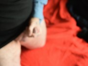 Chubby Bear Dry Humping a Pillow and Stroking