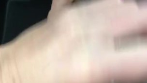 Short preview footjob in my car