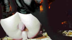 shemale anal orgasm on fire
