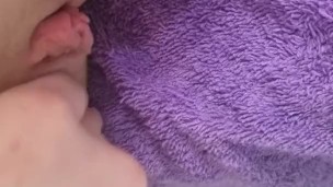Peeing Desperately on a Towel