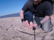 CUTE TEEN ON BEACH WITH WIND 11/16