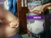Fucking my tight ass, deepthroating dildo, and moaning orgasm