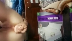 Fucking my tight ass, deepthroating dildo, and moaning orgasm