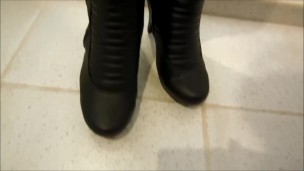 sensual girl Fetish boots Sexy feet, belly sensual (Fantasy of Paula)