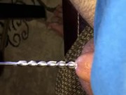Using sound on cordless drill on my little dick