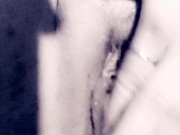Playing with my clit at work