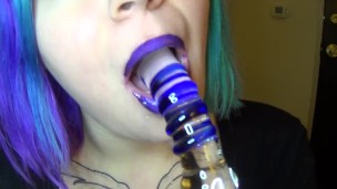 Oral Fixation: Mouth & Glass Dildo