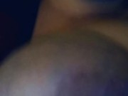 Licking my own big tits!