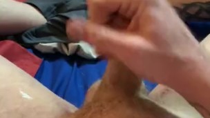 Jacking off my hard cock