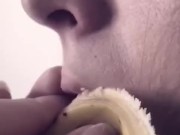 Deepthroating bananas - Screenshot 16 of 16 - Sexy