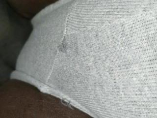 Wetting and cumming in my panties (pulsing pussy)