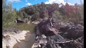Public Nude and Pissing at the River