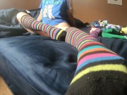 Trying on different socks, tickling and foot worship 8/16