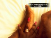 Luxury Findom Foot Worship Ebony Latina FemDom 11/16