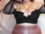 big boobed babe struggles with skimpy slutty shirt from Fashion Nova 9/16