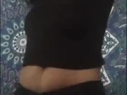 EBONY MILF SHAKES BOOTY, FLASHES TITS THEN SHOWS OFF BEAUTIFUL PINK PUSSY 2/16