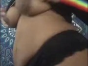 EBONY MILF SHAKES BOOTY, FLASHES TITS THEN SHOWS OFF BEAUTIFUL PINK PUSSY 5/16