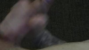 Masturbation with cum shot