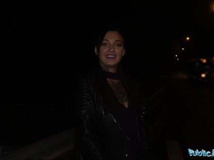 Public Agent Sexy tattooed horny minx night time fuck and facial