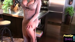 Bigtitted post op beauty enjoys masturbating