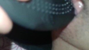 BBW shows off hard clit