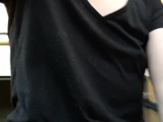 Practicing my Distance Peeing Outside 4/16