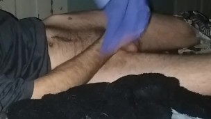 Air mattress fucking. Gspot masturbation. Tattooed mature big dick male.