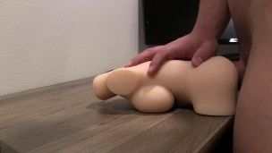 Pumping a big load into my doll