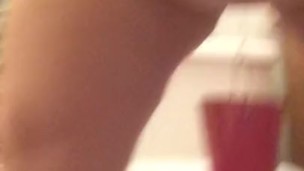 Just A Piss in A Bucket - Mature Hairy Stretching