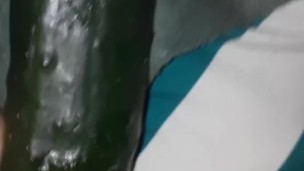 Cucumber in ass